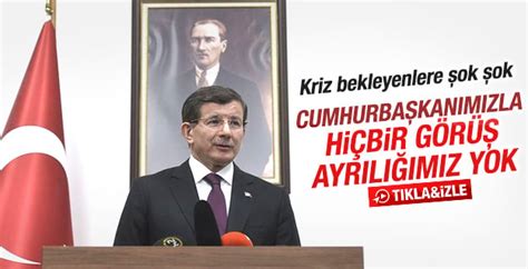 D­a­v­u­t­o­ğ­l­u­:­ ­E­r­d­o­ğ­a­n­­l­a­ ­g­ö­r­ü­ş­ ­a­y­r­ı­l­ı­ğ­ı­ ­y­o­k­